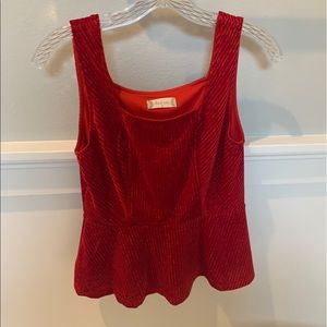 Red Velvet Top